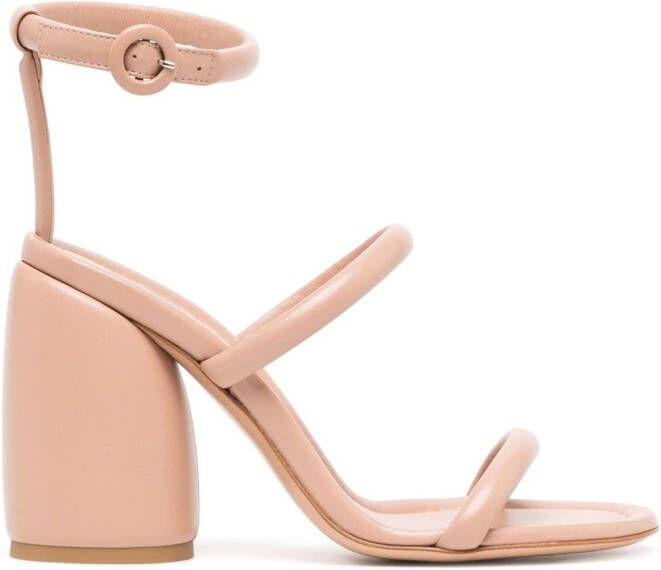 Gianvito Rossi Sandalen met hoge blokhak Roze