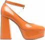 Gianvito Rossi Glanzende pumps Oranje - Thumbnail 1