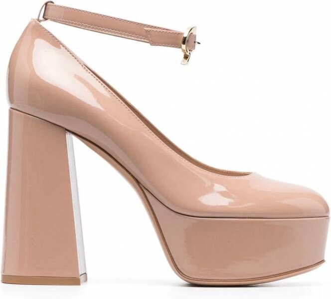 Gianvito Rossi Glanzende pumps Roze