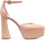 Gianvito Rossi Holly D'Orsay pumps met plateauzool Beige - Thumbnail 1