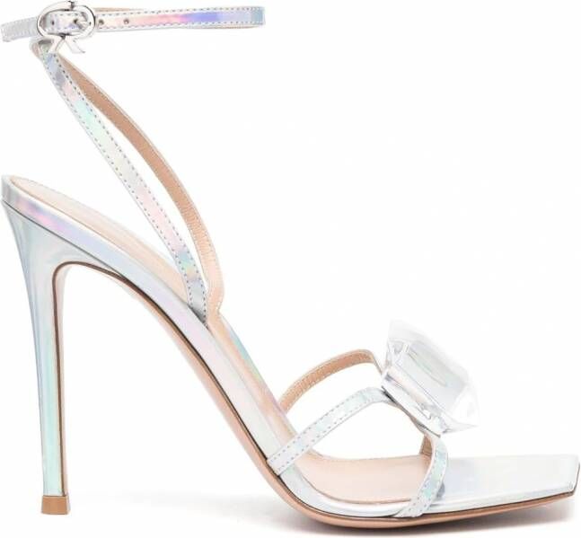 Gianvito Rossi Holografische pumps Zilver