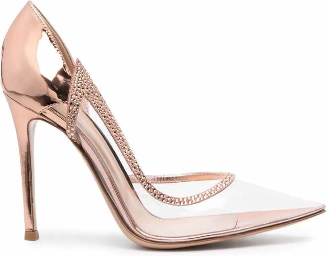 Gianvito Rossi Hortensia pumps verfraaid met kristallen Roze