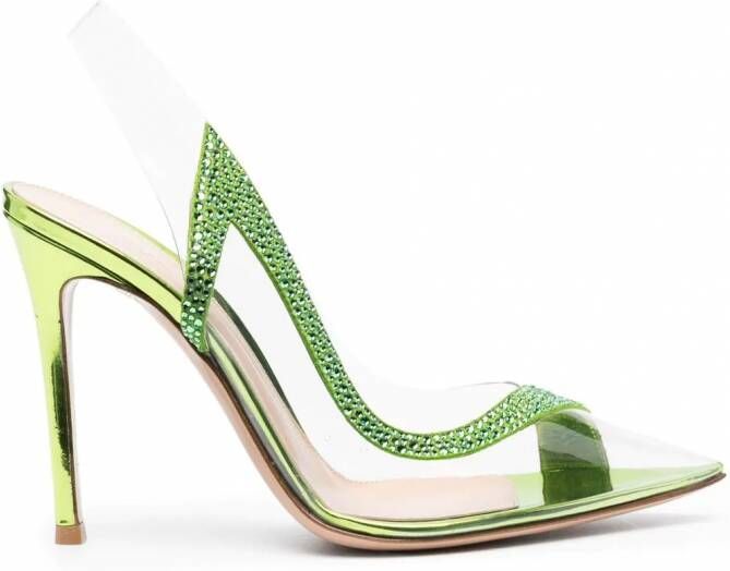 Gianvito Rossi Hortensia slingback pumps Groen