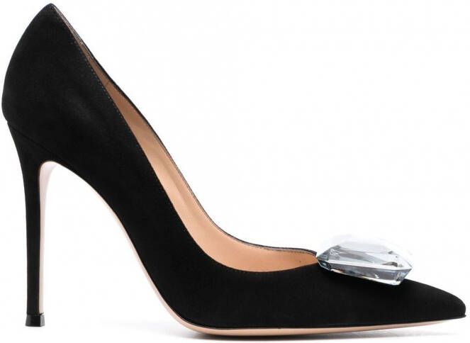 Gianvito Rossi Jaipur pumps met edelsteen Zwart