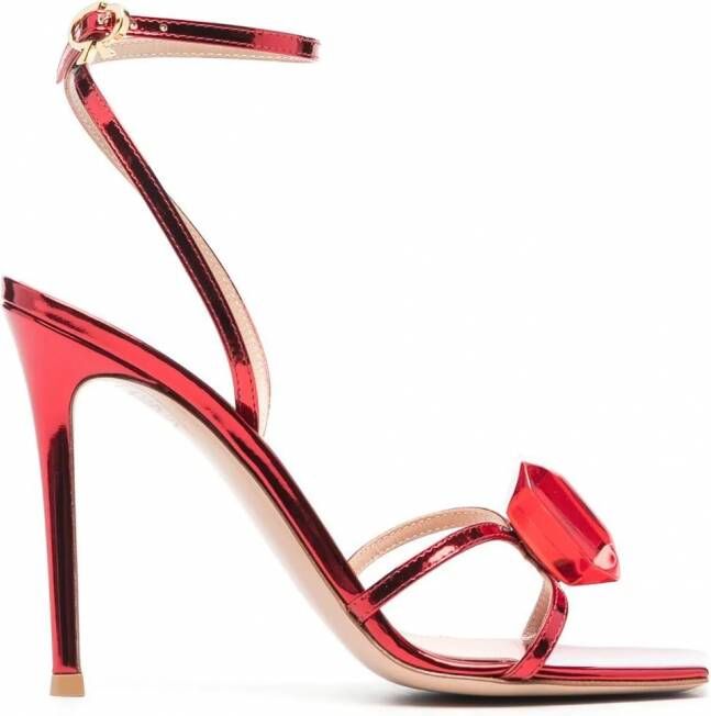 Gianvito Rossi Jaipur pumps met holografisch-effect Rood