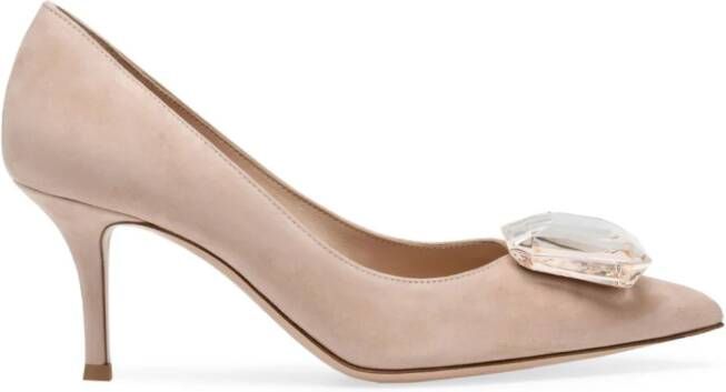 Gianvito Rossi Jaipur suède pumps Beige