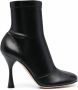 Gianvito Rossi Lacens enkellaarzen Zwart - Thumbnail 1