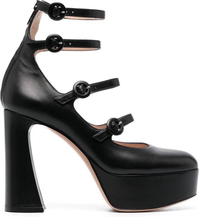 Gianvito Rossi Leren pumps Zwart