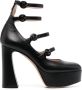 Gianvito Rossi Leren pumps Zwart - Thumbnail 1