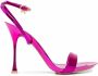 Gianvito Rossi Leren sandalen Paars - Thumbnail 1