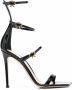 Gianvito Rossi Leren sandalen Zwart - Thumbnail 1