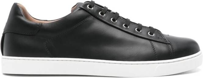 Gianvito Rossi Leren sneakers Zwart