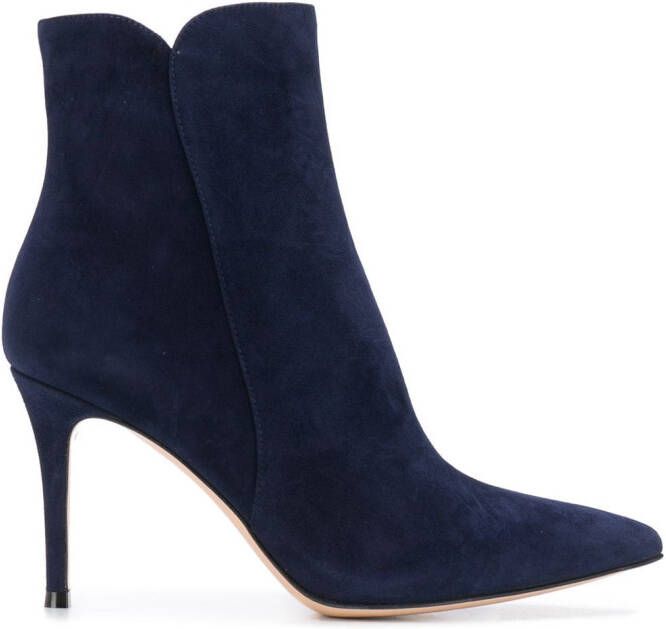 Gianvito Rossi Levy enkellaarzen Blauw