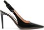 Gianvito Rossi Lindsay 95mm leren pumps Zwart - Thumbnail 1