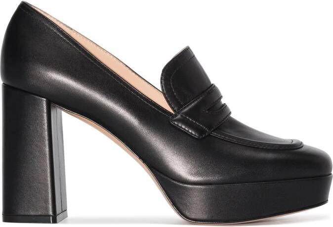 Gianvito Rossi Loafers met plateauzool Zwart