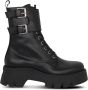 Gianvito Rossi Marloe leren combat boots Zwart - Thumbnail 1