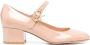 Gianvito Rossi Mary Ribbon pumps van lakleer Beige - Thumbnail 1