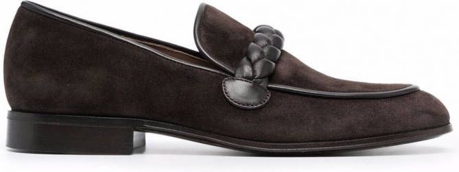 Gianvito Rossi Massimo suède loafers Bruin