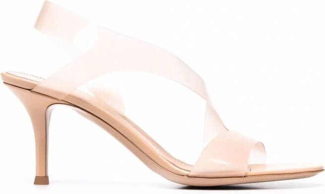 Gianvito Rossi Metropolis slingback sandalen Beige