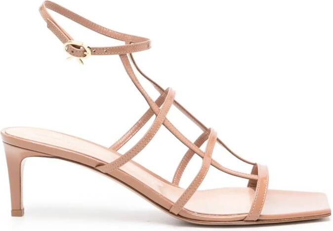 Gianvito Rossi Mondry leren sandalen Beige