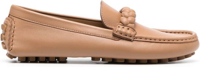 Gianvito Rossi Monza leren loafers Bruin