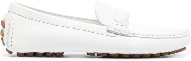 Gianvito Rossi Monza leren loafers Wit