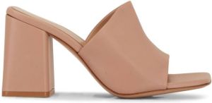 Gianvito Rossi Muiltjes met blokhak Beige