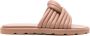 Gianvito Rossi Ottavia leren slippers Beige - Thumbnail 1