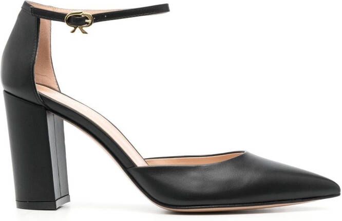 Gianvito Rossi Piper Anklet leren pumps Zwart