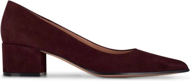 Gianvito Rossi Piper suède pumps Rood