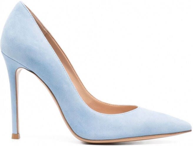Gianvito Rossi Pumps met puntige neus Blauw