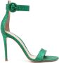 Gianvito Rossi Portofino sandalen met glitter Groen - Thumbnail 1