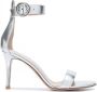 Gianvito Rossi Portofino leren sandalen Zilver - Thumbnail 1