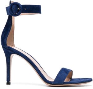 Gianvito Rossi Portofino suède sandalen Blauw