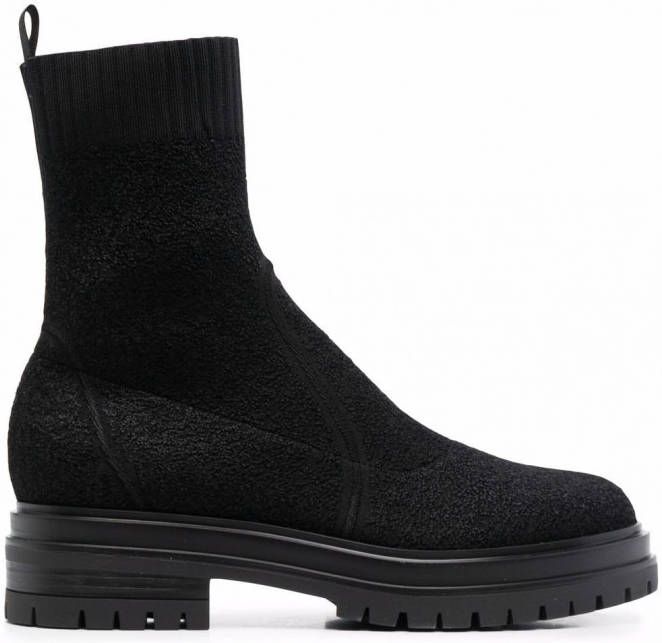 Gianvito Rossi Pull-on enkellaarzen Zwart