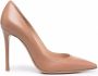Gianvito Rossi Pumps met puntige neus Beige - Thumbnail 1