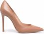 Gianvito Rossi Pumps met puntige neus Beige - Thumbnail 1