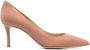 Gianvito Rossi Pumps met puntige neus Beige - Thumbnail 1