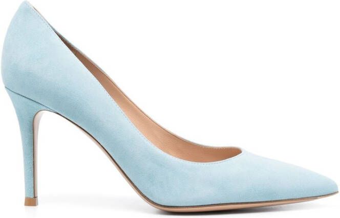 Gianvito Rossi Pumps met puntige neus Blauw