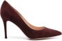 Gianvito Rossi Pumps met puntige neus Bruin - Thumbnail 1