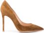 Gianvito Rossi Pumps met puntige neus Bruin - Thumbnail 1