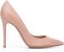 Gianvito Rossi Pumps met puntige neus Beige - Thumbnail 1