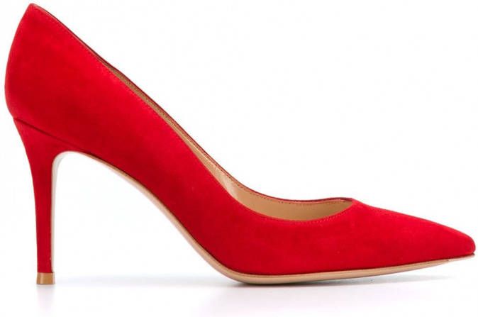 Gianvito Rossi Pumps met puntige neus Rood