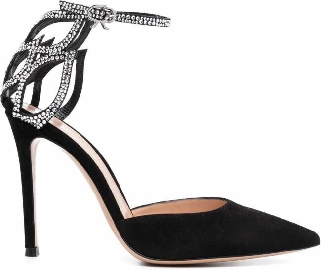 Gianvito Rossi Pumps verfraaid met kristallen Zwart