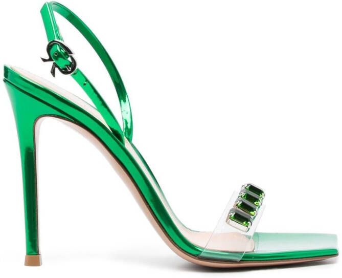 Gianvito Rossi Ribbon Candy sandalen Groen