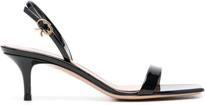 Gianvito Rossi Ribbon Kitten sandalen Zwart