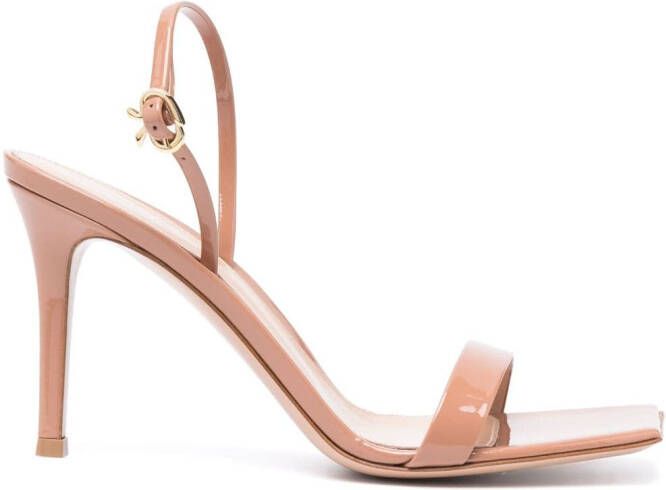 Gianvito Rossi Ribbon leren sandalen Bruin