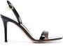 Gianvito Rossi Ribbon leren sandalen Zwart - Thumbnail 1