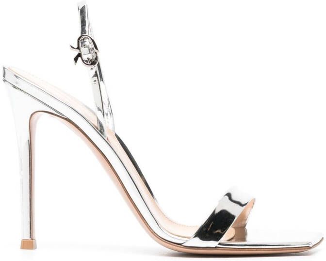 Gianvito Rossi Ribbon stiletto sandalen Grijs