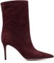 Gianvito Rossi Riccas leren laarzen Rood - Thumbnail 1